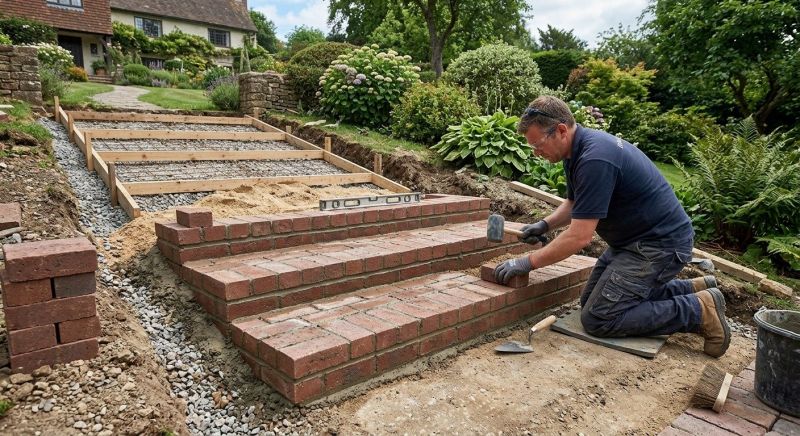 Brick Stairs Installation in Norwalk, CT