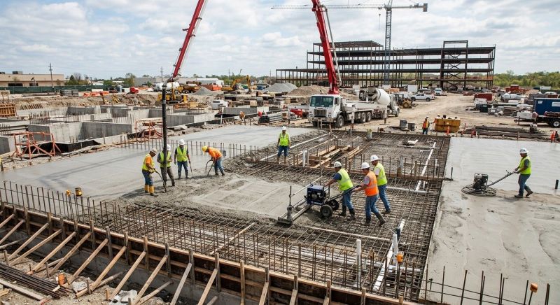 Commercial Slab Construction in Franklin, TN