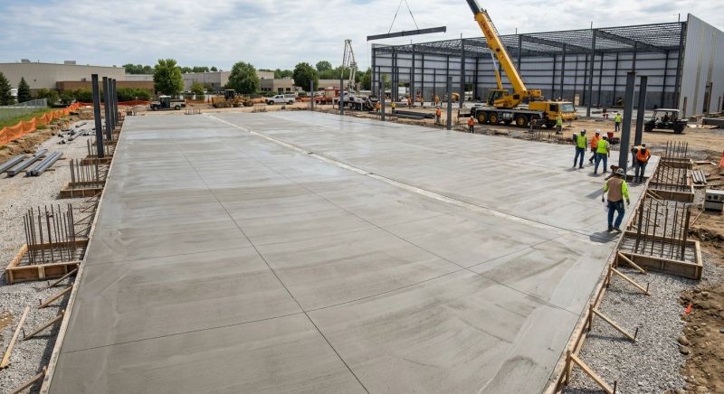 Commercial Slab Installation in Aurora, CO