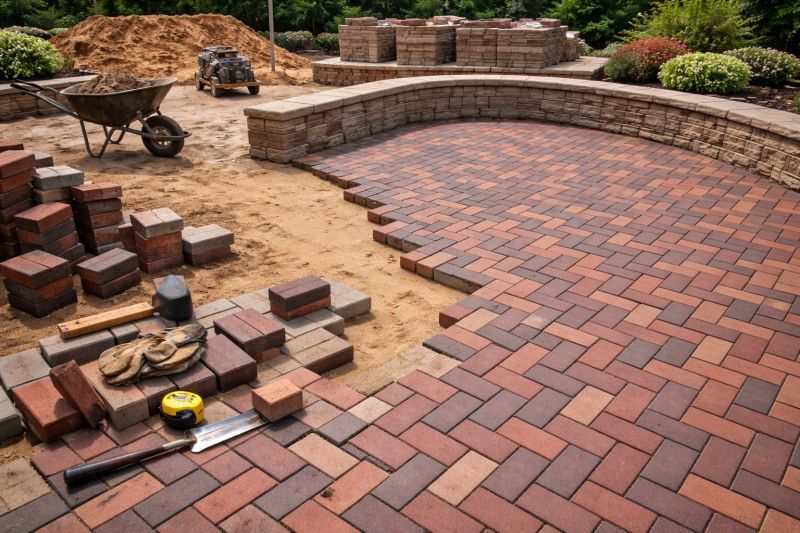Patio Brick Installation in Burlington, VT