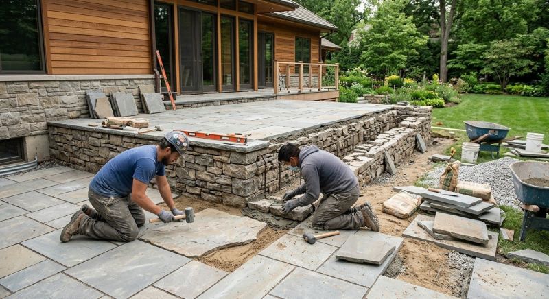Stone Edging Installation in Fairfield County, CT